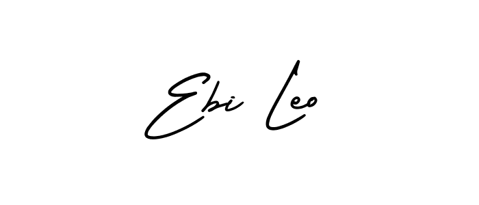 Design your own signature with our free online signature maker. With this signature software, you can create a handwritten (AmerikaSignatureDemo-Regular) signature for name Ebi Leo. Ebi Leo signature style 3 images and pictures png