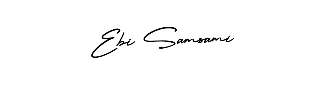 Make a beautiful signature design for name Ebi Samsami. Use this online signature maker to create a handwritten signature for free. Ebi Samsami signature style 3 images and pictures png