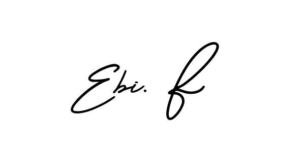 How to Draw Ebi. F signature style? AmerikaSignatureDemo-Regular is a latest design signature styles for name Ebi. F. Ebi. F signature style 3 images and pictures png