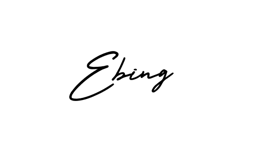 Make a beautiful signature design for name Ebing. Use this online signature maker to create a handwritten signature for free. Ebing signature style 3 images and pictures png
