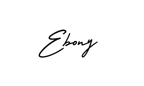 You should practise on your own different ways (AmerikaSignatureDemo-Regular) to write your name (Ebony) in signature. don't let someone else do it for you. Ebony signature style 3 images and pictures png