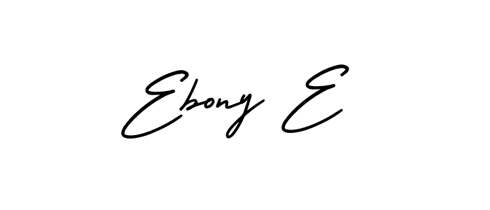 It looks lik you need a new signature style for name Ebony E. Design unique handwritten (AmerikaSignatureDemo-Regular) signature with our free signature maker in just a few clicks. Ebony E signature style 3 images and pictures png