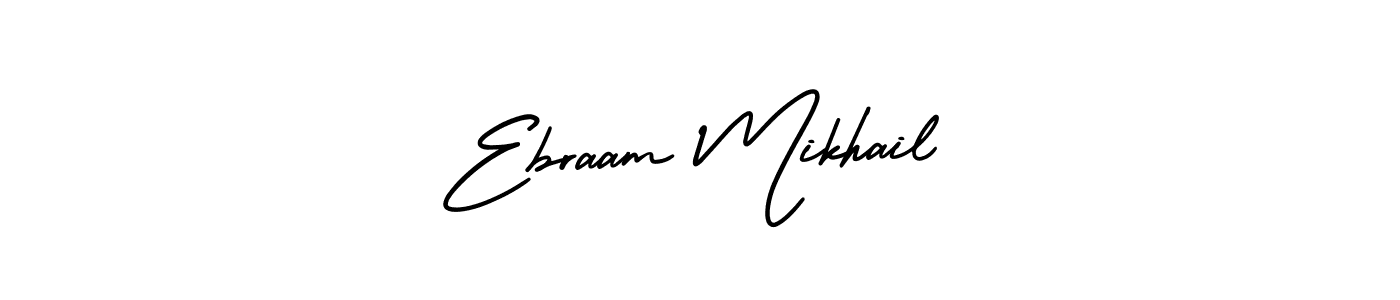 How to make Ebraam Mikhail signature? AmerikaSignatureDemo-Regular is a professional autograph style. Create handwritten signature for Ebraam Mikhail name. Ebraam Mikhail signature style 3 images and pictures png