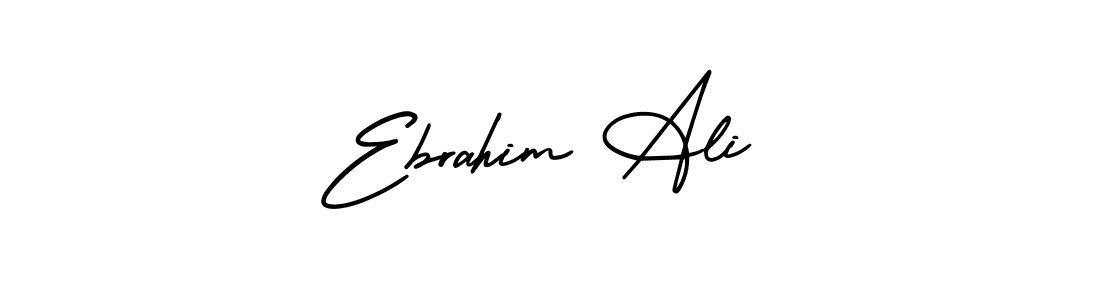 Create a beautiful signature design for name Ebrahim Ali. With this signature (AmerikaSignatureDemo-Regular) fonts, you can make a handwritten signature for free. Ebrahim Ali signature style 3 images and pictures png