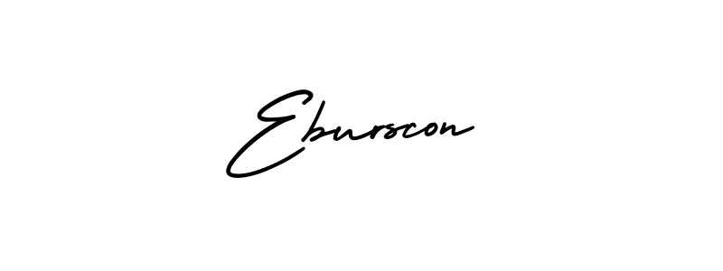 Best and Professional Signature Style for Eburscon. AmerikaSignatureDemo-Regular Best Signature Style Collection. Eburscon signature style 3 images and pictures png