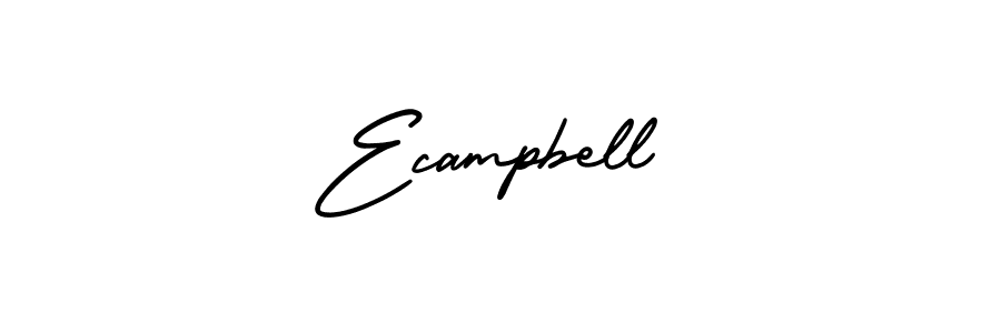 You should practise on your own different ways (AmerikaSignatureDemo-Regular) to write your name (Ecampbell) in signature. don't let someone else do it for you. Ecampbell signature style 3 images and pictures png