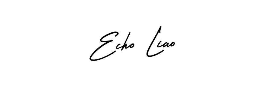 How to make Echo Liao signature? AmerikaSignatureDemo-Regular is a professional autograph style. Create handwritten signature for Echo Liao name. Echo Liao signature style 3 images and pictures png