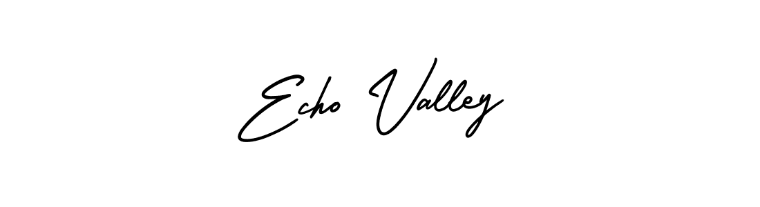 Make a beautiful signature design for name Echo Valley. With this signature (AmerikaSignatureDemo-Regular) style, you can create a handwritten signature for free. Echo Valley signature style 3 images and pictures png