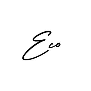 Use a signature maker to create a handwritten signature online. With this signature software, you can design (AmerikaSignatureDemo-Regular) your own signature for name Eco. Eco signature style 3 images and pictures png