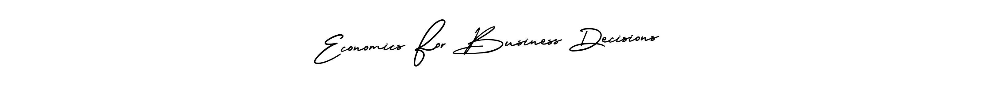This is the best signature style for the Economics For Business Decisions name. Also you like these signature font (AmerikaSignatureDemo-Regular). Mix name signature. Economics For Business Decisions signature style 3 images and pictures png