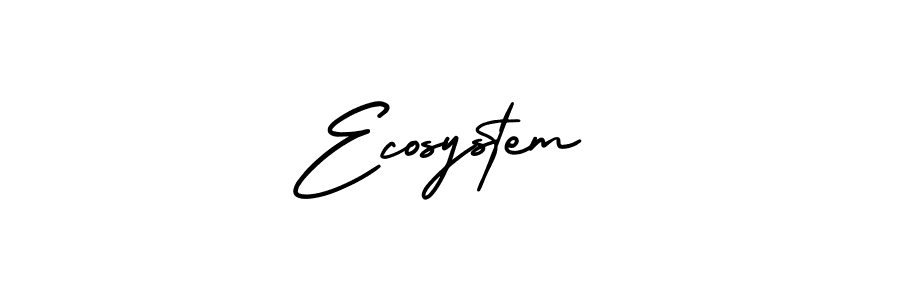 Create a beautiful signature design for name Ecosystem. With this signature (AmerikaSignatureDemo-Regular) fonts, you can make a handwritten signature for free. Ecosystem signature style 3 images and pictures png