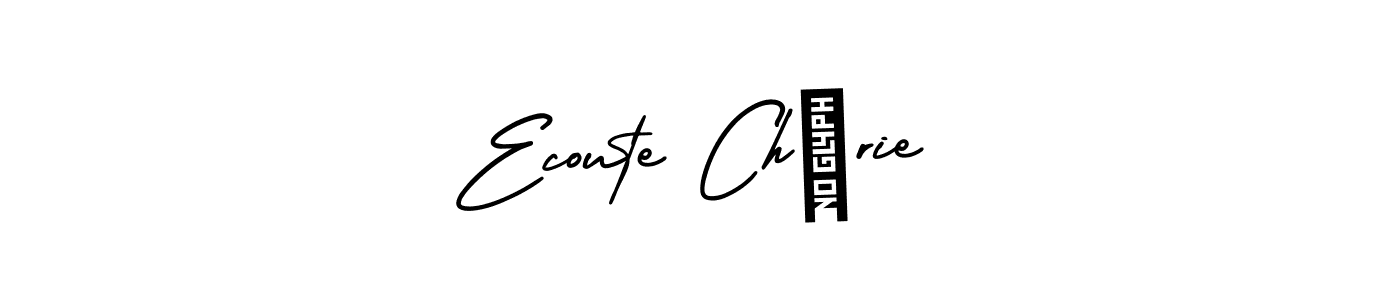 if you are searching for the best signature style for your name Ecoute ChÉrie. so please give up your signature search. here we have designed multiple signature styles  using AmerikaSignatureDemo-Regular. Ecoute ChÉrie signature style 3 images and pictures png
