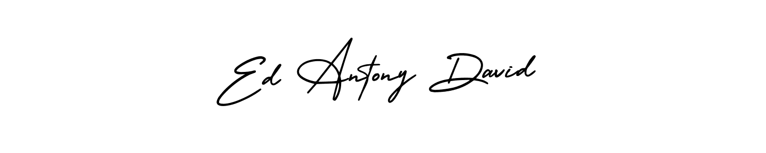 Ed Antony David stylish signature style. Best Handwritten Sign (AmerikaSignatureDemo-Regular) for my name. Handwritten Signature Collection Ideas for my name Ed Antony David. Ed Antony David signature style 3 images and pictures png