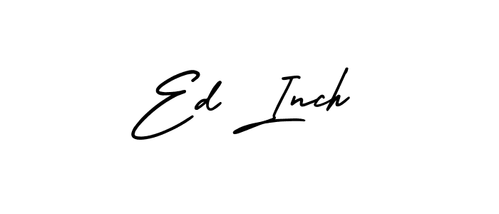 You should practise on your own different ways (AmerikaSignatureDemo-Regular) to write your name (Ed Inch) in signature. don't let someone else do it for you. Ed Inch signature style 3 images and pictures png