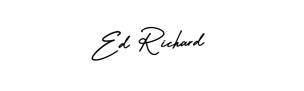 Design your own signature with our free online signature maker. With this signature software, you can create a handwritten (AmerikaSignatureDemo-Regular) signature for name Ed Richard. Ed Richard signature style 3 images and pictures png