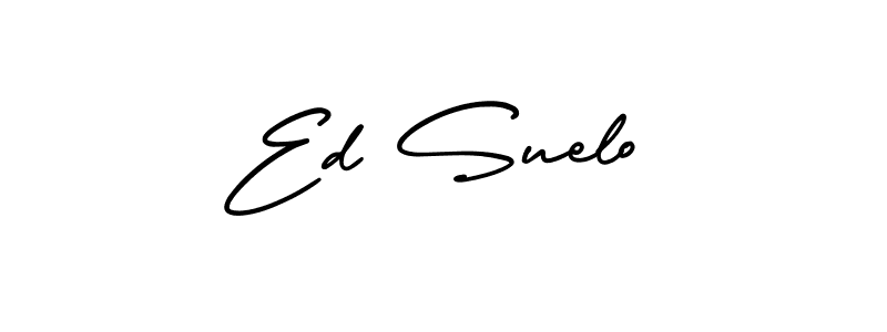 Design your own signature with our free online signature maker. With this signature software, you can create a handwritten (AmerikaSignatureDemo-Regular) signature for name Ed Suelo. Ed Suelo signature style 3 images and pictures png