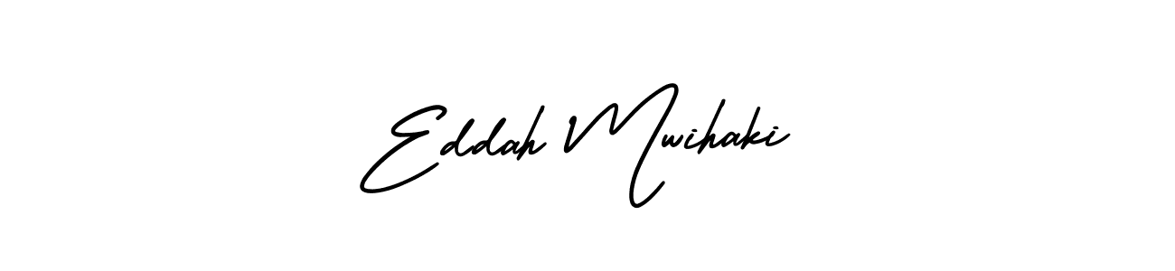 Create a beautiful signature design for name Eddah Mwihaki. With this signature (AmerikaSignatureDemo-Regular) fonts, you can make a handwritten signature for free. Eddah Mwihaki signature style 3 images and pictures png