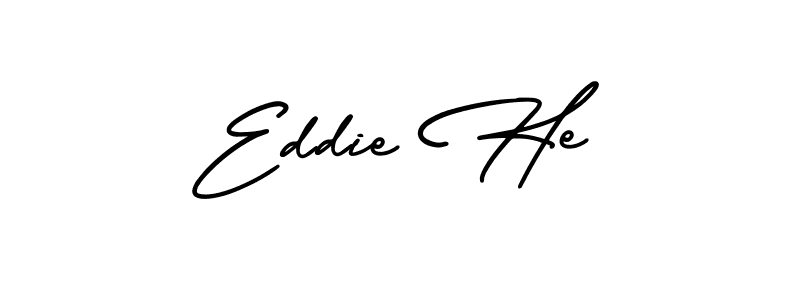 It looks lik you need a new signature style for name Eddie He. Design unique handwritten (AmerikaSignatureDemo-Regular) signature with our free signature maker in just a few clicks. Eddie He signature style 3 images and pictures png