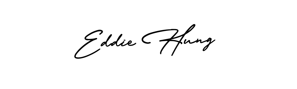 Design your own signature with our free online signature maker. With this signature software, you can create a handwritten (AmerikaSignatureDemo-Regular) signature for name Eddie Hung. Eddie Hung signature style 3 images and pictures png
