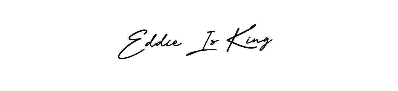 Create a beautiful signature design for name Eddie Is King. With this signature (AmerikaSignatureDemo-Regular) fonts, you can make a handwritten signature for free. Eddie Is King signature style 3 images and pictures png