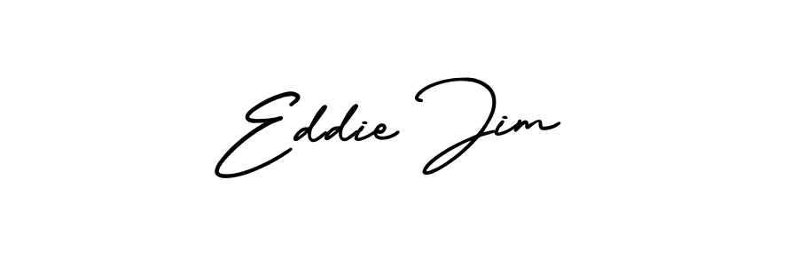 Design your own signature with our free online signature maker. With this signature software, you can create a handwritten (AmerikaSignatureDemo-Regular) signature for name Eddie Jim. Eddie Jim signature style 3 images and pictures png