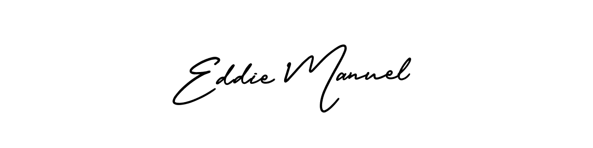 Design your own signature with our free online signature maker. With this signature software, you can create a handwritten (AmerikaSignatureDemo-Regular) signature for name Eddie Manuel. Eddie Manuel signature style 3 images and pictures png