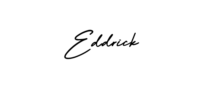 Create a beautiful signature design for name Eddrick. With this signature (AmerikaSignatureDemo-Regular) fonts, you can make a handwritten signature for free. Eddrick signature style 3 images and pictures png