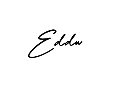 The best way (AmerikaSignatureDemo-Regular) to make a short signature is to pick only two or three words in your name. The name Eddw include a total of six letters. For converting this name. Eddw signature style 3 images and pictures png