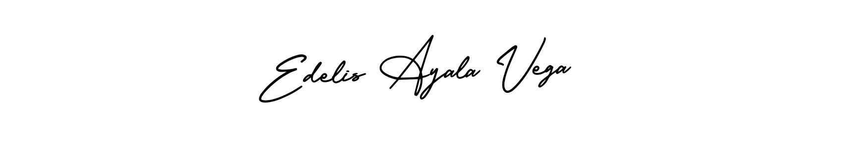 The best way (AmerikaSignatureDemo-Regular) to make a short signature is to pick only two or three words in your name. The name Edelis Ayala Vega include a total of six letters. For converting this name. Edelis Ayala Vega signature style 3 images and pictures png