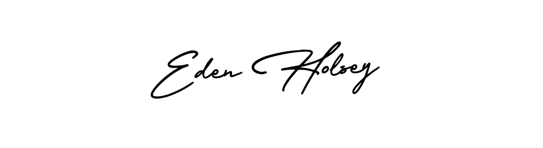 How to Draw Eden Holsey signature style? AmerikaSignatureDemo-Regular is a latest design signature styles for name Eden Holsey. Eden Holsey signature style 3 images and pictures png