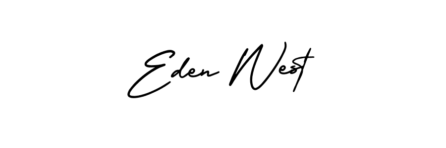 How to make Eden West name signature. Use AmerikaSignatureDemo-Regular style for creating short signs online. This is the latest handwritten sign. Eden West signature style 3 images and pictures png