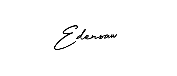 Use a signature maker to create a handwritten signature online. With this signature software, you can design (AmerikaSignatureDemo-Regular) your own signature for name Edensaw. Edensaw signature style 3 images and pictures png