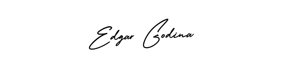 Edgar Godina stylish signature style. Best Handwritten Sign (AmerikaSignatureDemo-Regular) for my name. Handwritten Signature Collection Ideas for my name Edgar Godina. Edgar Godina signature style 3 images and pictures png
