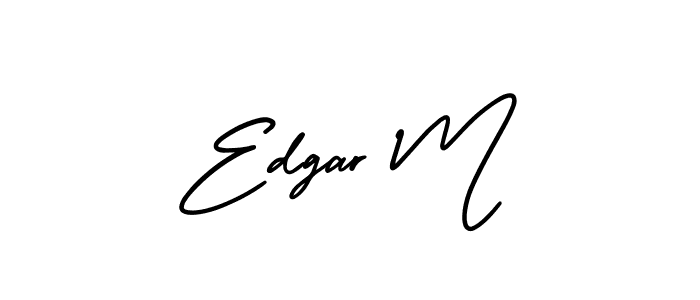 Design your own signature with our free online signature maker. With this signature software, you can create a handwritten (AmerikaSignatureDemo-Regular) signature for name Edgar M. Edgar M signature style 3 images and pictures png