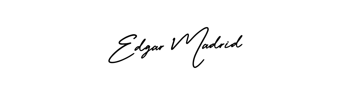 It looks lik you need a new signature style for name Edgar Madrid. Design unique handwritten (AmerikaSignatureDemo-Regular) signature with our free signature maker in just a few clicks. Edgar Madrid signature style 3 images and pictures png