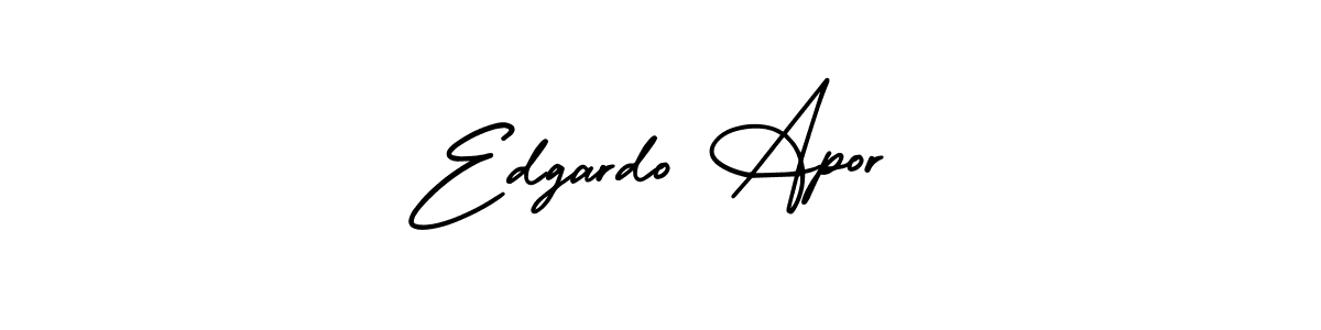 How to make Edgardo Apor name signature. Use AmerikaSignatureDemo-Regular style for creating short signs online. This is the latest handwritten sign. Edgardo Apor signature style 3 images and pictures png