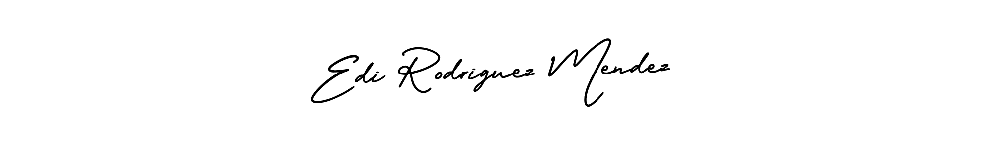 AmerikaSignatureDemo-Regular is a professional signature style that is perfect for those who want to add a touch of class to their signature. It is also a great choice for those who want to make their signature more unique. Get Edi Rodriguez Mendez name to fancy signature for free. Edi Rodriguez Mendez signature style 3 images and pictures png