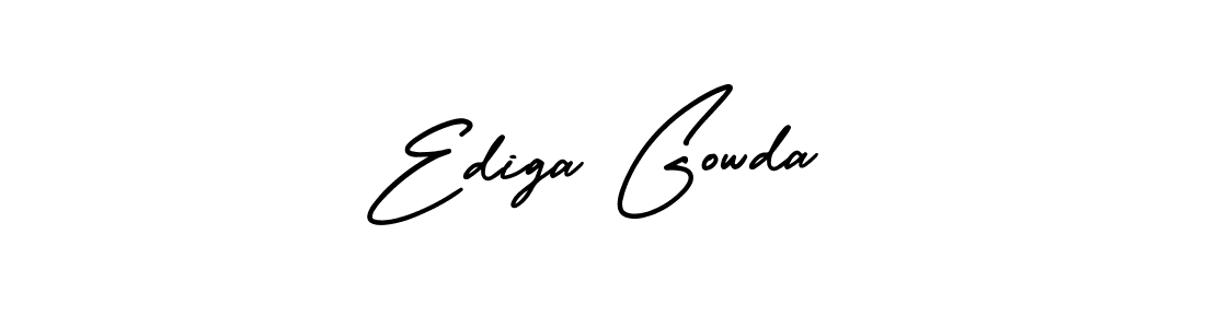How to make Ediga Gowda signature? AmerikaSignatureDemo-Regular is a professional autograph style. Create handwritten signature for Ediga Gowda name. Ediga Gowda signature style 3 images and pictures png