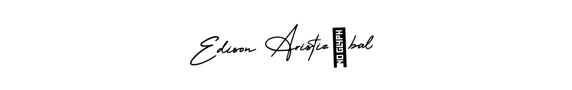 Make a short Edison Aristizábal signature style. Manage your documents anywhere anytime using AmerikaSignatureDemo-Regular. Create and add eSignatures, submit forms, share and send files easily. Edison Aristizábal signature style 3 images and pictures png