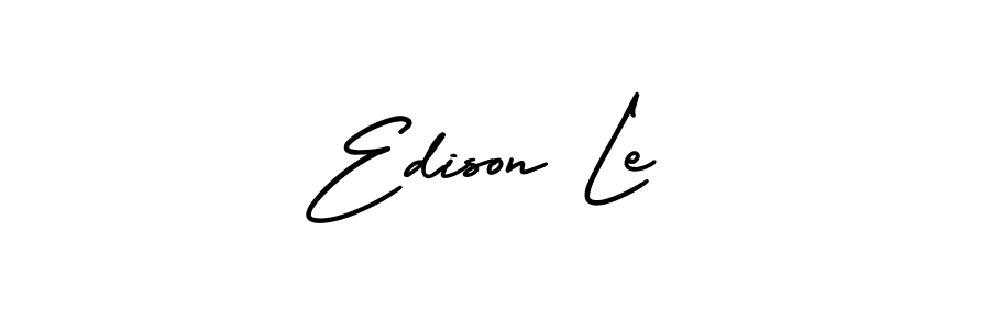 It looks lik you need a new signature style for name Edison Le. Design unique handwritten (AmerikaSignatureDemo-Regular) signature with our free signature maker in just a few clicks. Edison Le signature style 3 images and pictures png