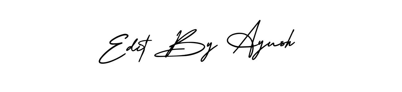 How to make Edit By Ayush name signature. Use AmerikaSignatureDemo-Regular style for creating short signs online. This is the latest handwritten sign. Edit By Ayush signature style 3 images and pictures png