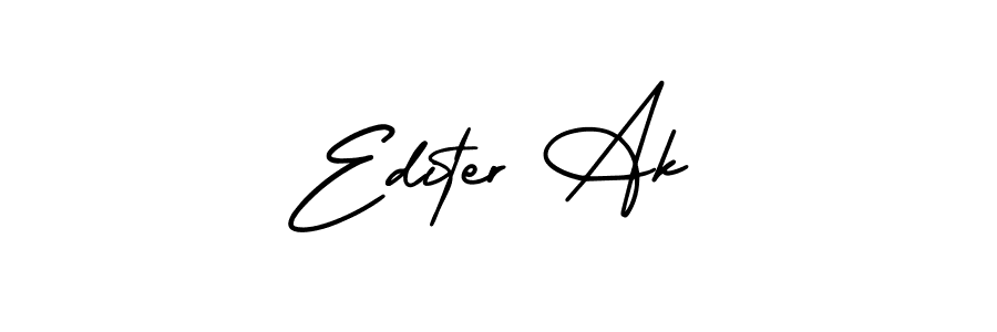 How to Draw Editer Ak signature style? AmerikaSignatureDemo-Regular is a latest design signature styles for name Editer Ak. Editer Ak signature style 3 images and pictures png
