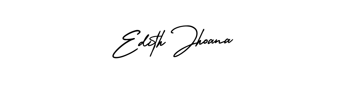 Edith Jhoana stylish signature style. Best Handwritten Sign (AmerikaSignatureDemo-Regular) for my name. Handwritten Signature Collection Ideas for my name Edith Jhoana. Edith Jhoana signature style 3 images and pictures png