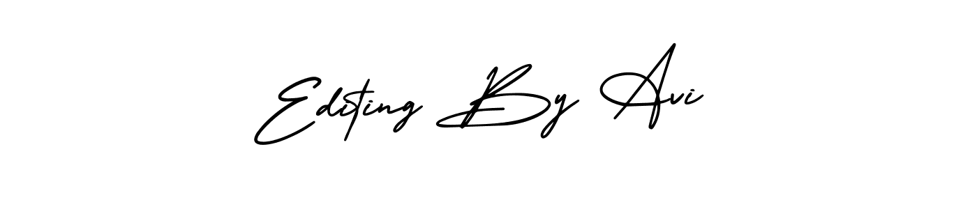 Make a beautiful signature design for name Editing By Avi. With this signature (AmerikaSignatureDemo-Regular) style, you can create a handwritten signature for free. Editing By Avi signature style 3 images and pictures png
