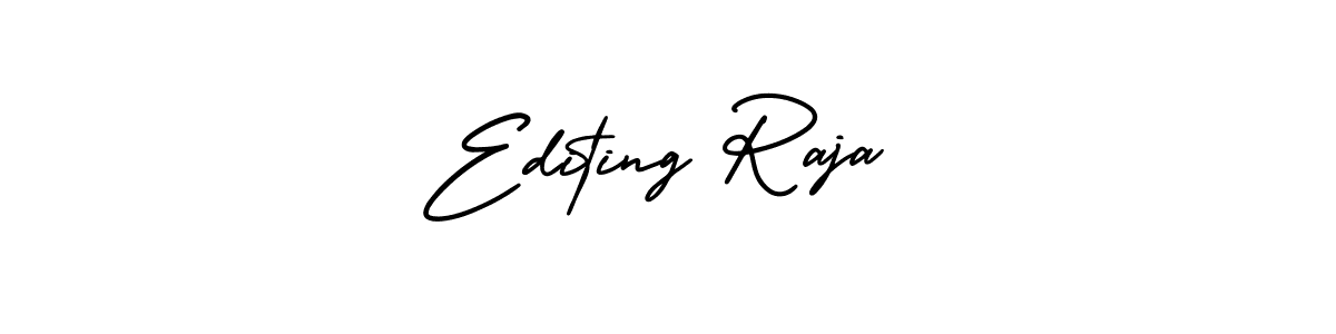 Similarly AmerikaSignatureDemo-Regular is the best handwritten signature design. Signature creator online .You can use it as an online autograph creator for name Editing Raja. Editing Raja signature style 3 images and pictures png