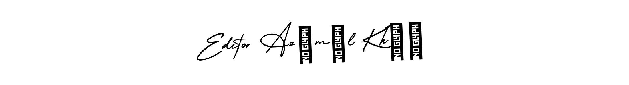 Design your own signature with our free online signature maker. With this signature software, you can create a handwritten (AmerikaSignatureDemo-Regular) signature for name Editor Azîmùl Kháñ. Editor Azîmùl Kháñ signature style 3 images and pictures png