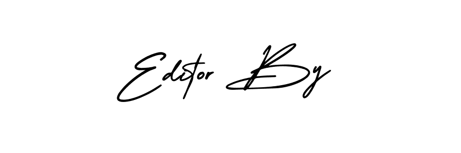 This is the best signature style for the Editor By name. Also you like these signature font (AmerikaSignatureDemo-Regular). Mix name signature. Editor By signature style 3 images and pictures png