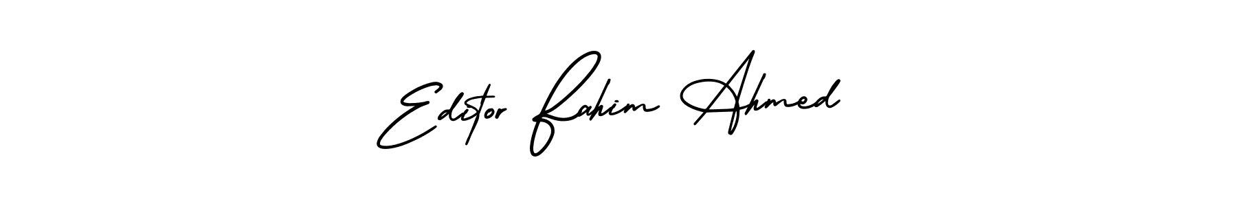 Also we have Editor Fahim Ahmed name is the best signature style. Create professional handwritten signature collection using AmerikaSignatureDemo-Regular autograph style. Editor Fahim Ahmed signature style 3 images and pictures png