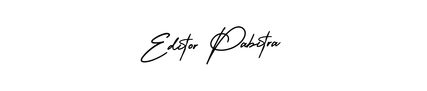 Create a beautiful signature design for name Editor Pabitra. With this signature (AmerikaSignatureDemo-Regular) fonts, you can make a handwritten signature for free. Editor Pabitra signature style 3 images and pictures png
