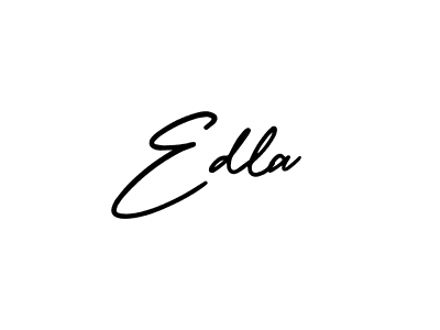 How to Draw Edla signature style? AmerikaSignatureDemo-Regular is a latest design signature styles for name Edla. Edla signature style 3 images and pictures png